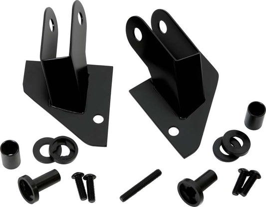 Jeep YJ Mirror Relocation Bracket Pair 87-95 Wrangler TJ Powdercoat Black Kentrol