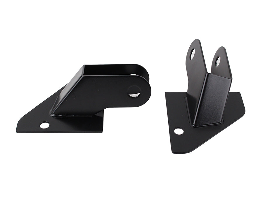 Jeep YJ Mirror Relocation Bracket Pair 87-95 Wrangler TJ Powdercoat Black Kentrol