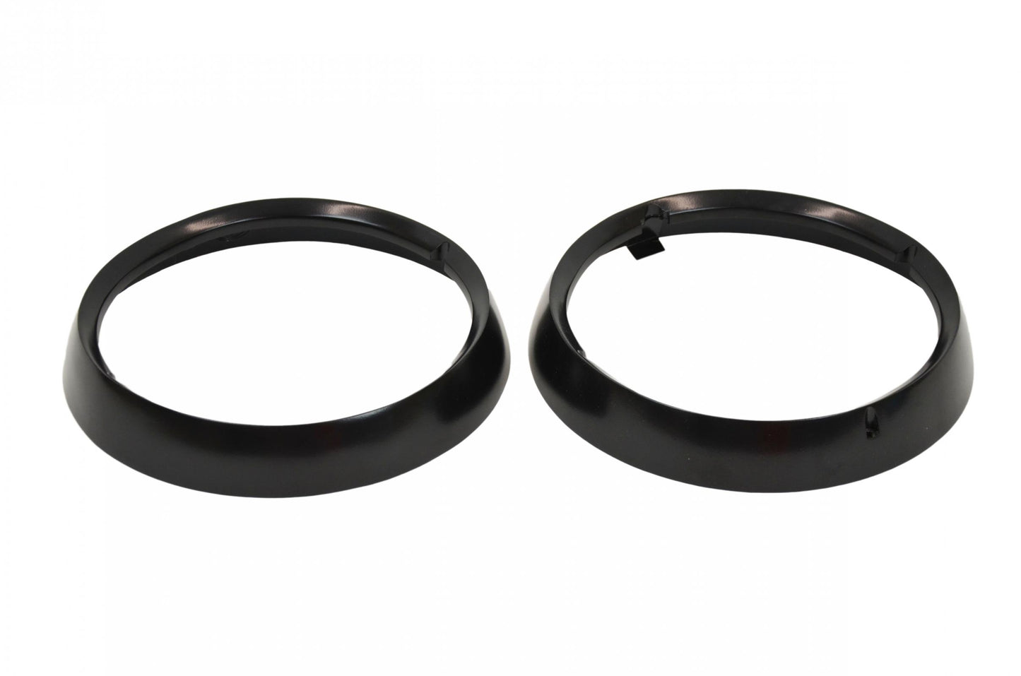 Jeep CJ Headlight Bezels Pair 72-86 CJ Powdercoat Black Kentrol