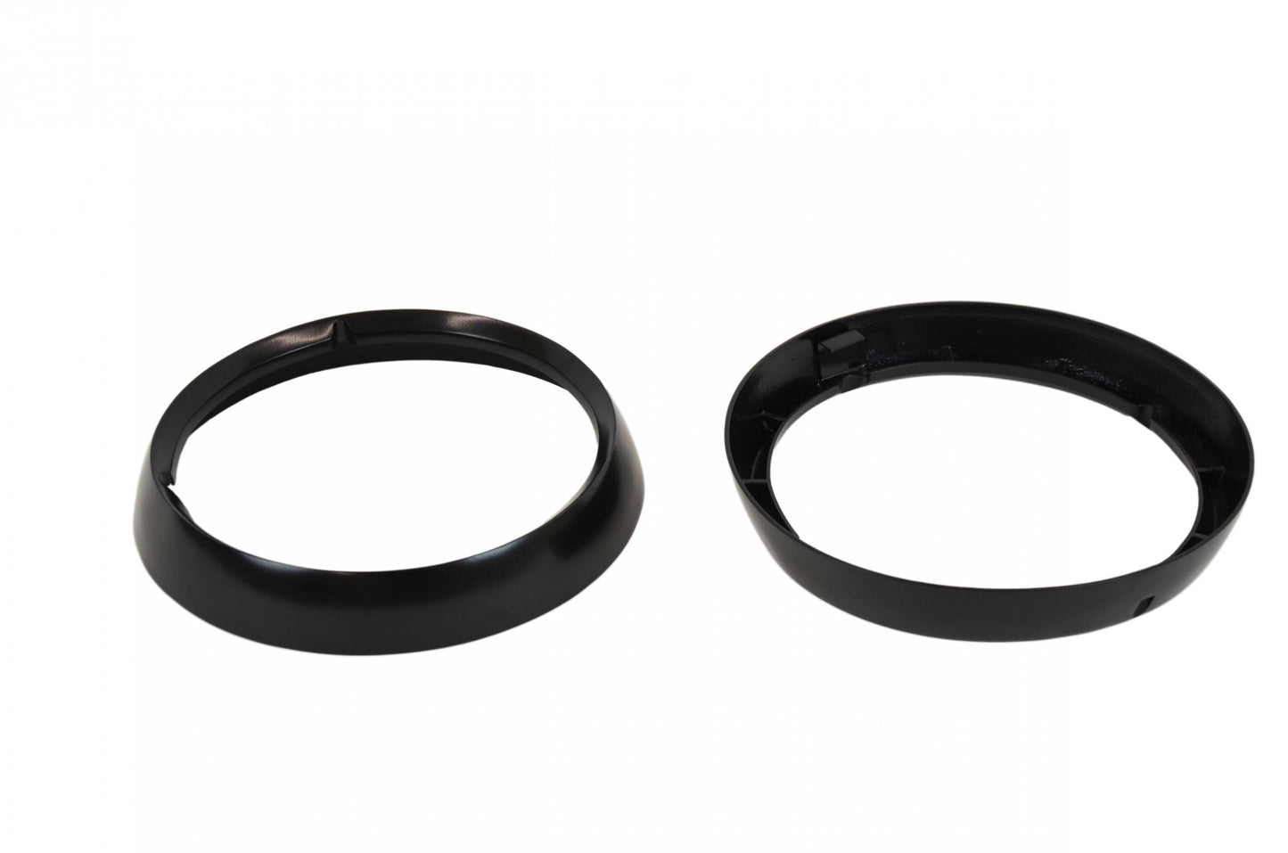 Jeep CJ Headlight Bezels Pair 72-86 CJ Powdercoat Black Kentrol