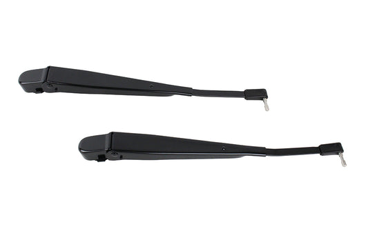 Jeep YJ Windshield Wiper Arms Pair 87-95 Wrangler TJ Powdercoat Black Kentrol