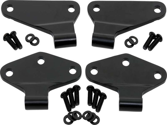 Jeep JK Body Door Hinge Set 4 Pieces 2 Door 07-18 Wrangler JK Powdercoat Black Kentrol