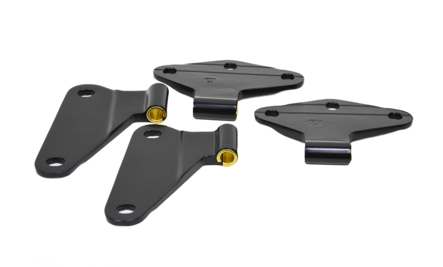 Jeep JK Body Door Hinge Set 4 Pieces 2 Door 07-18 Wrangler JK Powdercoat Black Kentrol