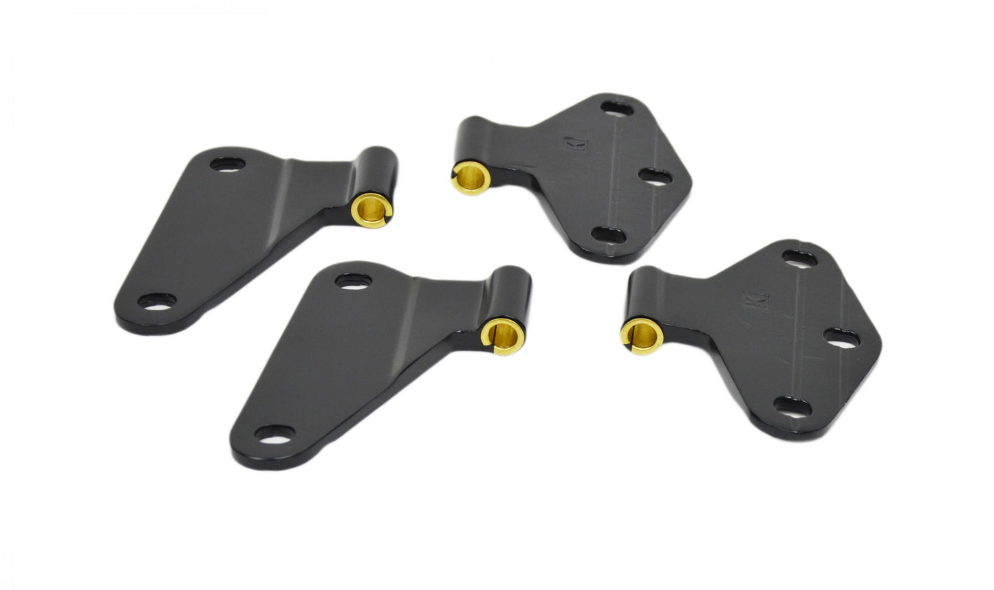 Jeep JK Body Door Hinge Set 4 Pieces 2 Door 07-18 Wrangler JK Powdercoat Black Kentrol