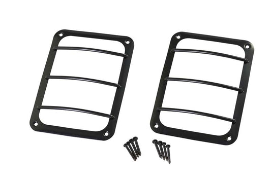 Jeep JK Taillight Guard Pair 07-18 Wrangler JK Powdercoat Black Kentrol