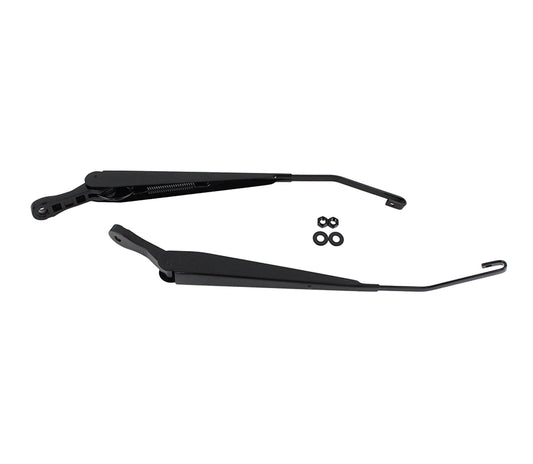 Jeep JK Windshield Wiper Arms Pair 07-18 Wrangler JK Powdercoat Black Kentrol