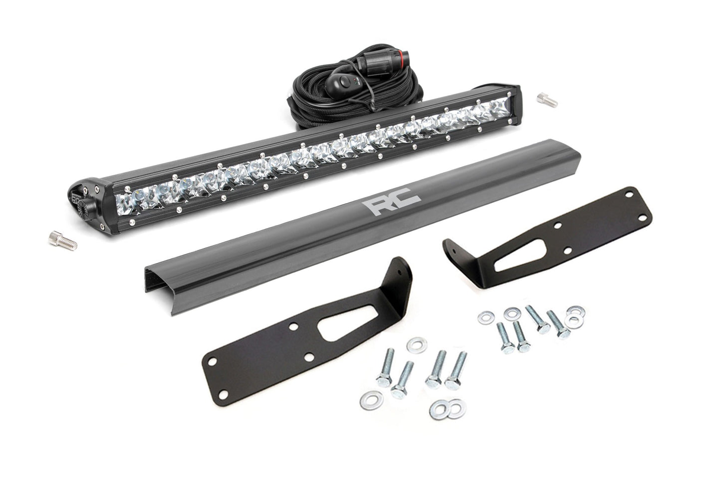 LED Light Kit - Bumper Mount - 20" Black Single Row - Ram 2500/3500 (10-18)