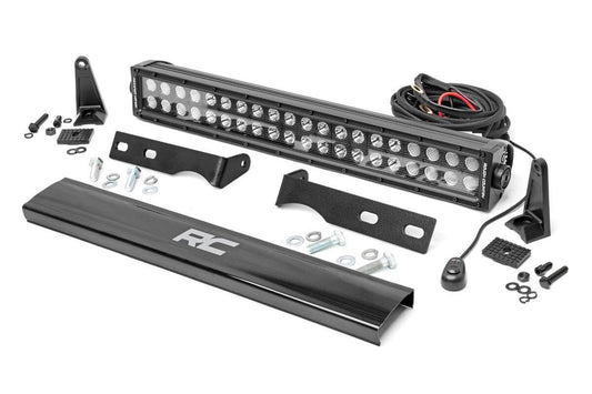 LED Light Kit - Bumper Mount - 20" Black Dual Row - Jeep Grand Cherokee WK2 (11-20)