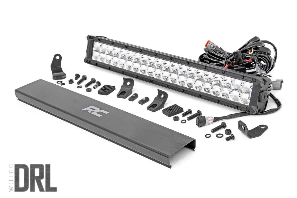 20 Inch Chrome Series LED Light Bar - Dual Row - Cool White DRL