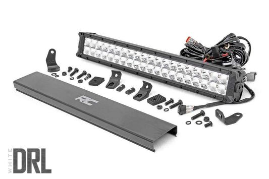 20 Inch Chrome Series LED Light Bar - Dual Row - Cool White DRL