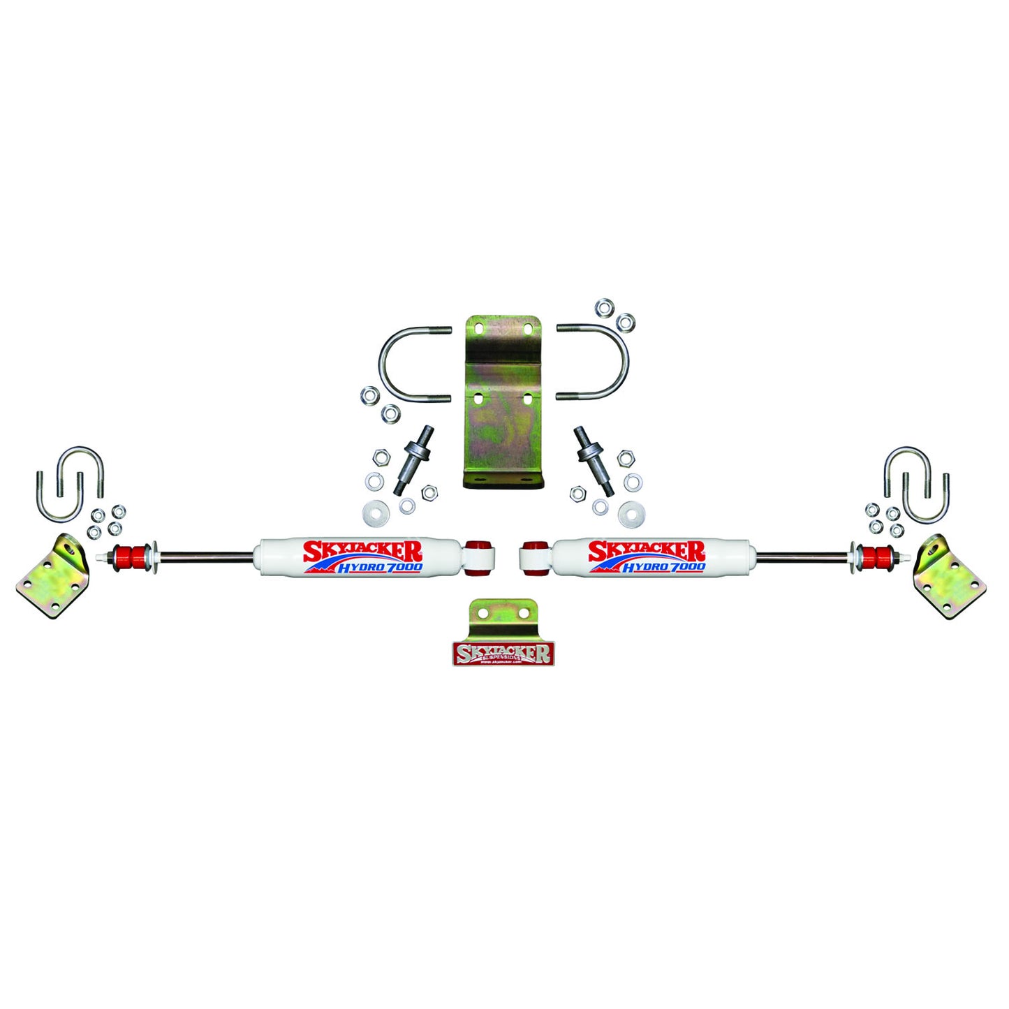 Steering Stabilizer Dual Kit Incl. Steering Dampers Mounting Brackets Hardware Boots Sold Separately Skyjacker