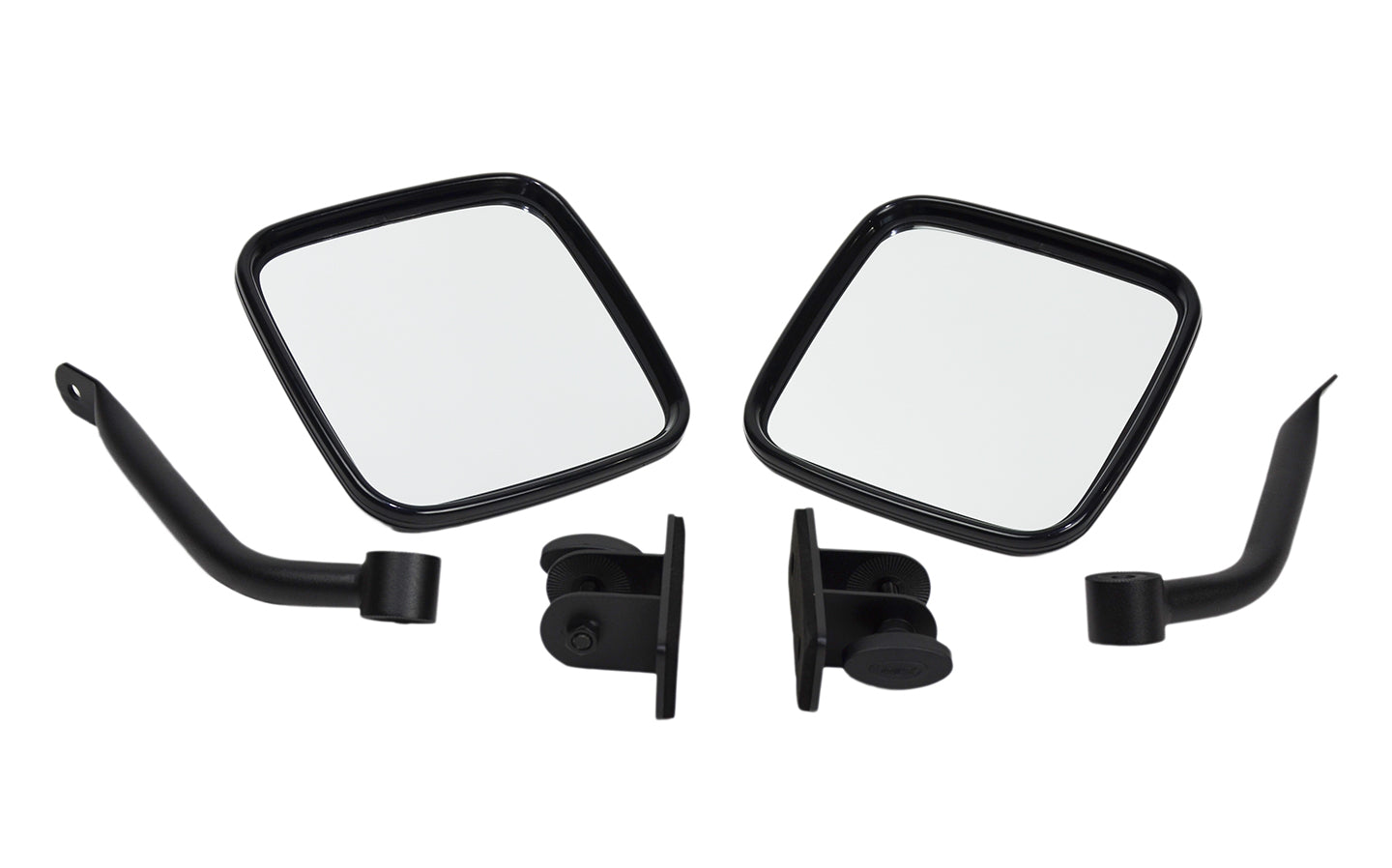 Jeep TJ/JK E-Z Detach Mirrors Pair 97-18 Wrangler TJ/JK Textured Black Kentrol