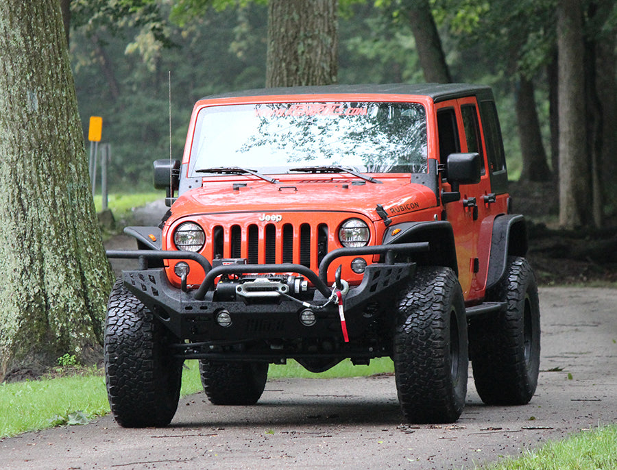 Jeep JK Hood Catch Pair 07-18 Wrangler JK Textured Black Kentrol