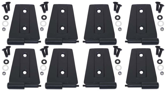 Jeep JK Door Hinge Set 8 Pieces 4 Door 07-18 Wrangler JK Textured Black Kentrol