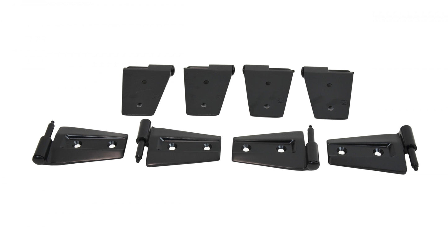 Jeep JK Door Hinge Set 8 Pieces 4 Door 07-18 Wrangler JK Textured Black Kentrol