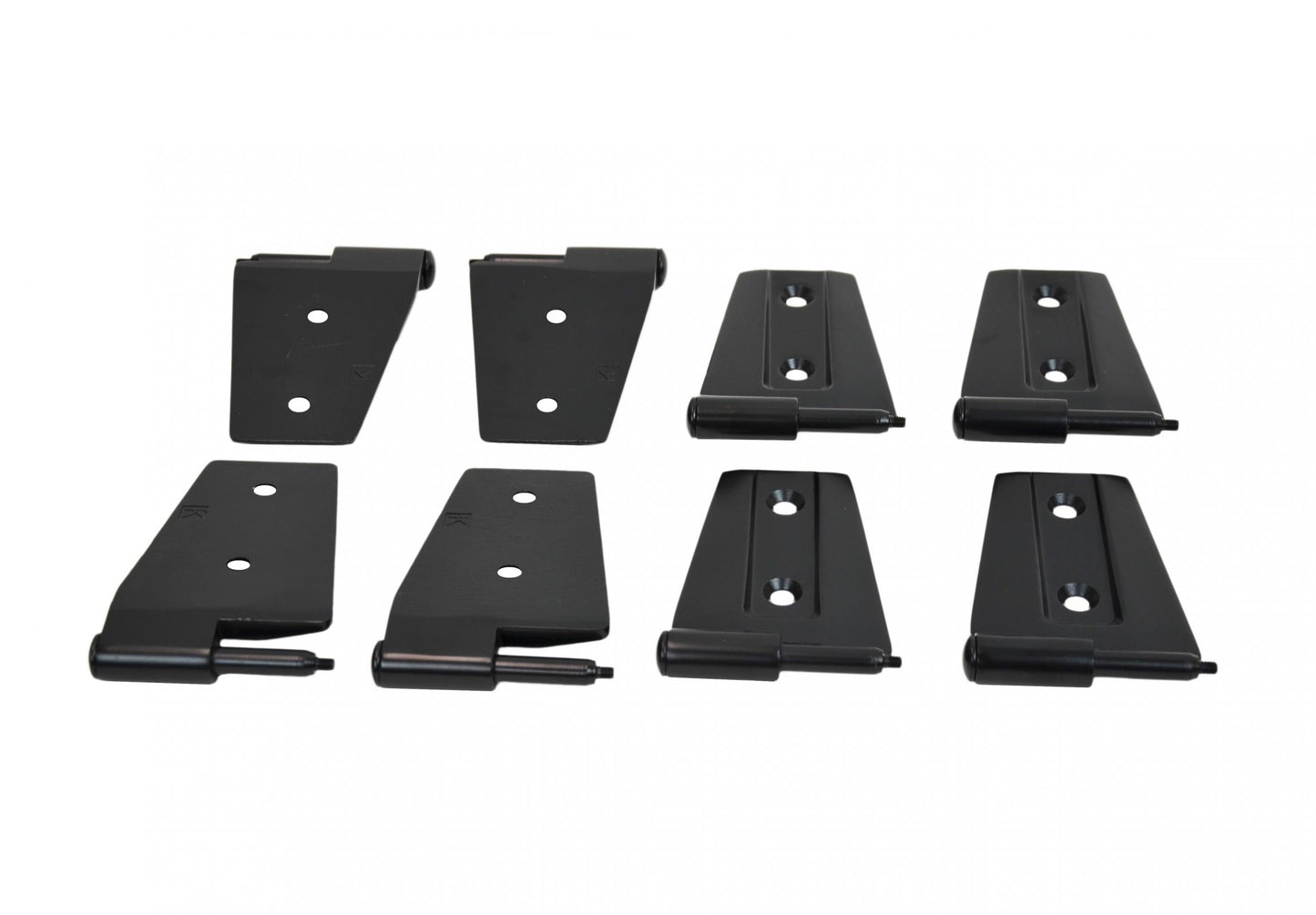 Jeep JK Door Hinge Set 8 Pieces 4 Door 07-18 Wrangler JK Textured Black Kentrol