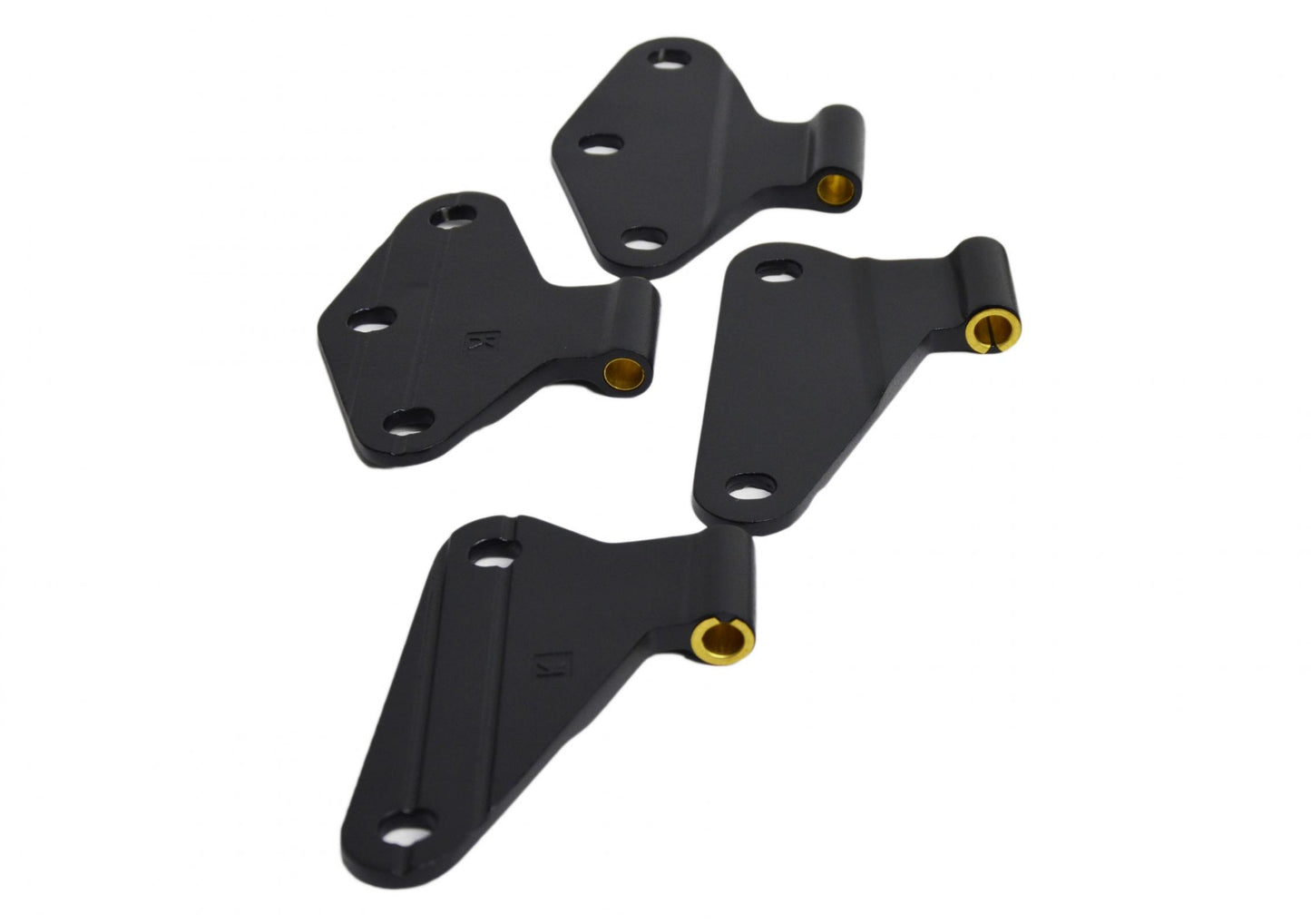 Jeep JK Body Door Hinge Set 4 Pieces 2 Door 07-18 Wrangler JK Textured Black Kentrol