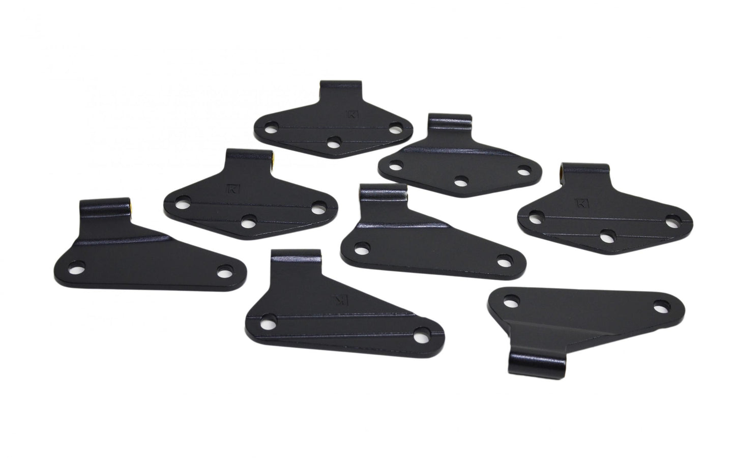 Jeep JK Body Door Hinge Set 8 Pieces 4 Door 07-18 Wrangler JK Textured Black Kentrol