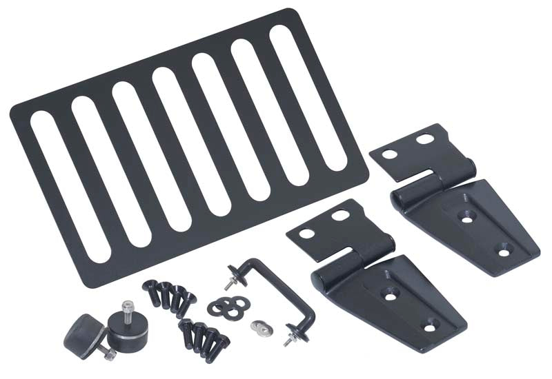 Jeep JK Hood Kit Without Hood Catch 07-18 Wrangler JK Textured Black Kentrol