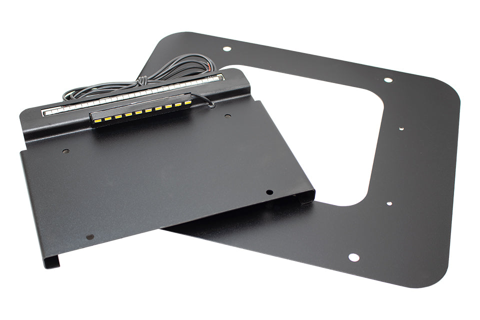 Jeep TJ BackSide License Plate Mount with LED For 97-06 Wrangler TJ Kentrol