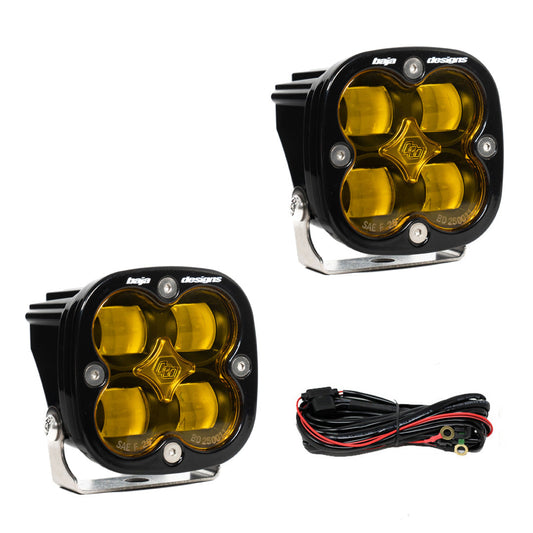 Squadron SAE LED Light Pod Pair (SAE Fog, Amber)