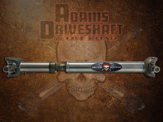 Adams Driveshaft CJ Front Slip N Stub 1310 Driveshaft Extreme Duty Series Solid U-Joints