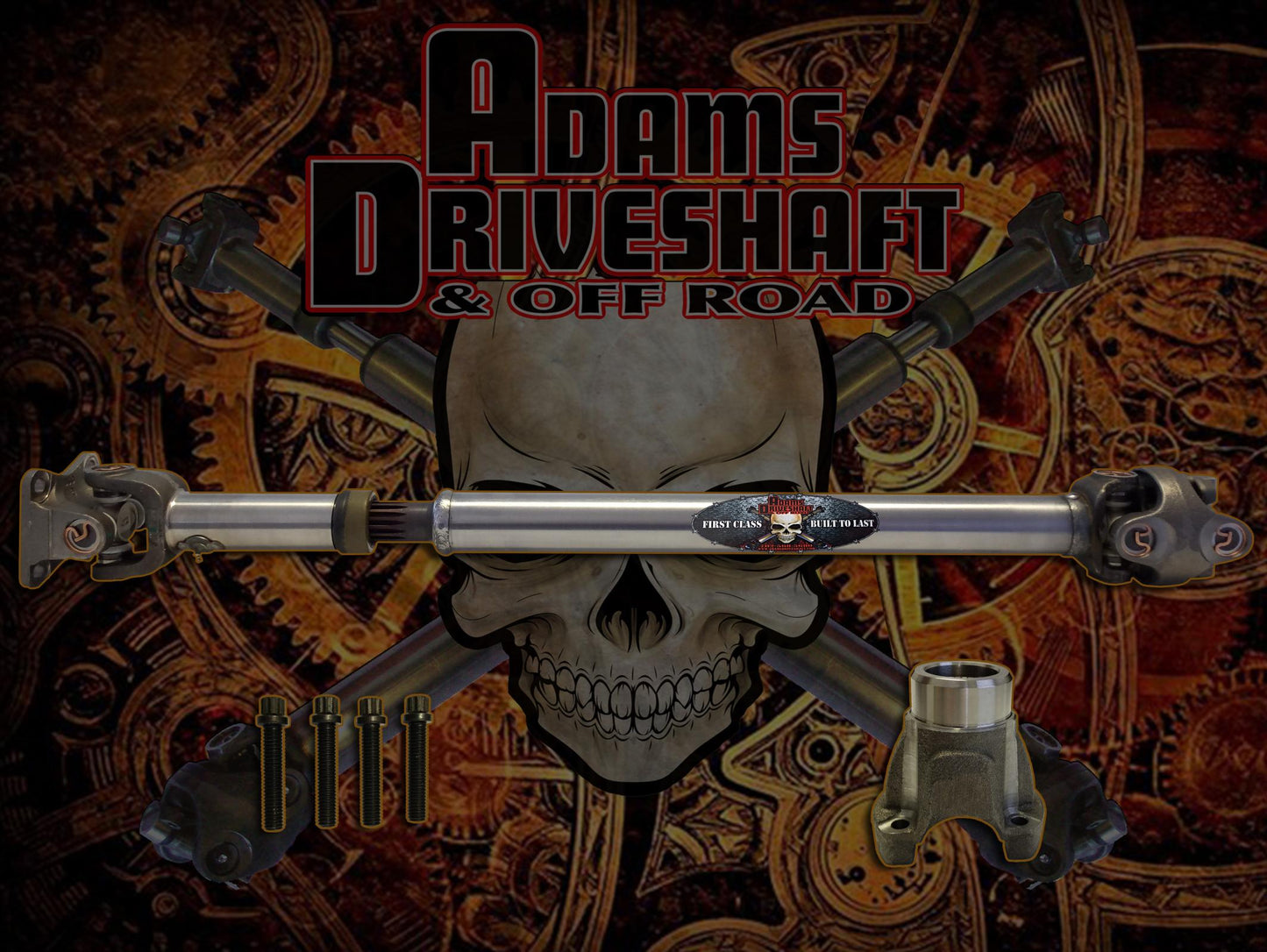 Adams Driveshaft JT Gladiator Overland Front 1310 CV Driveshaft With OEM Flange Style Extreme Duty Series