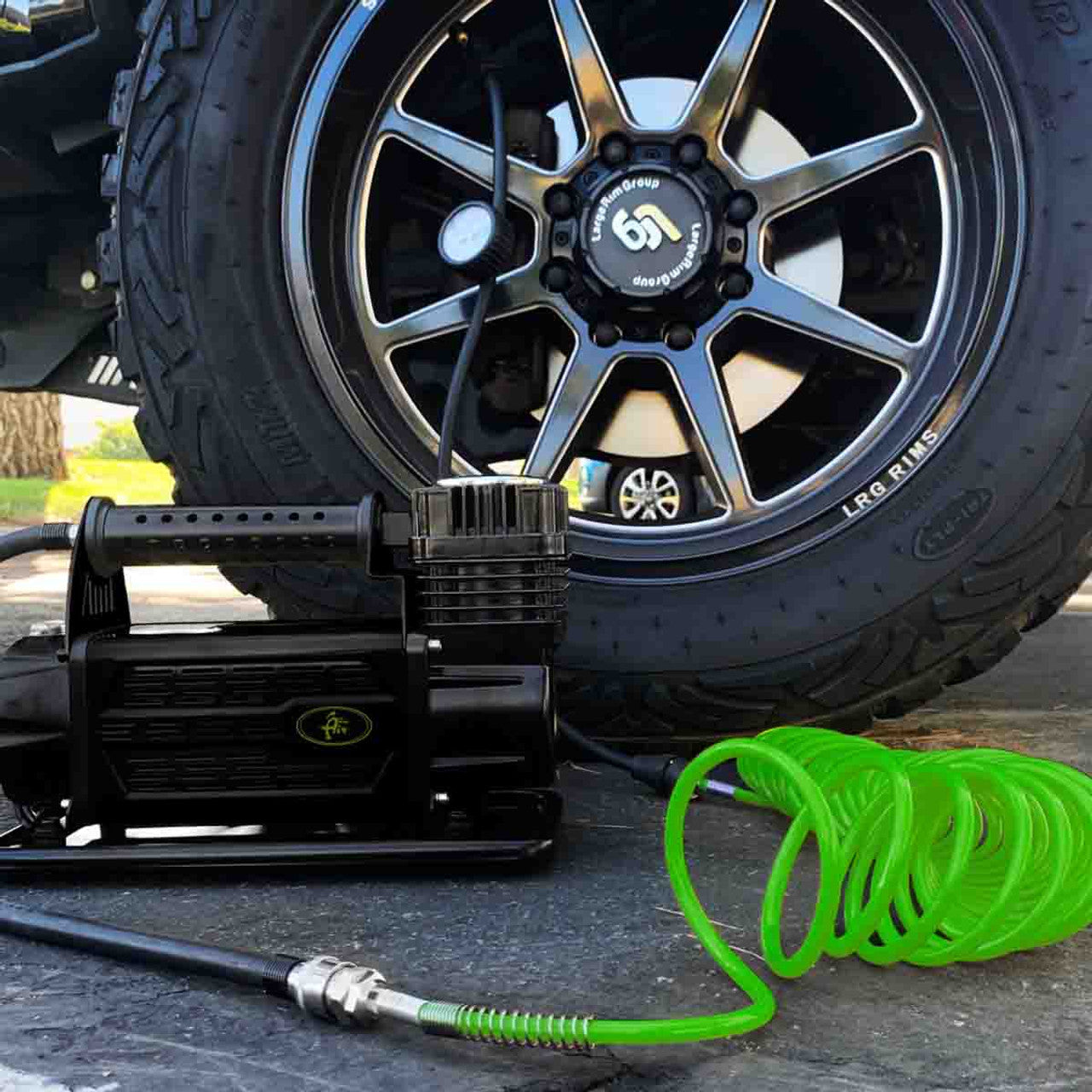 Air Compressor System 5.6 CFM and Digital Tire Deflator - Combo Kit