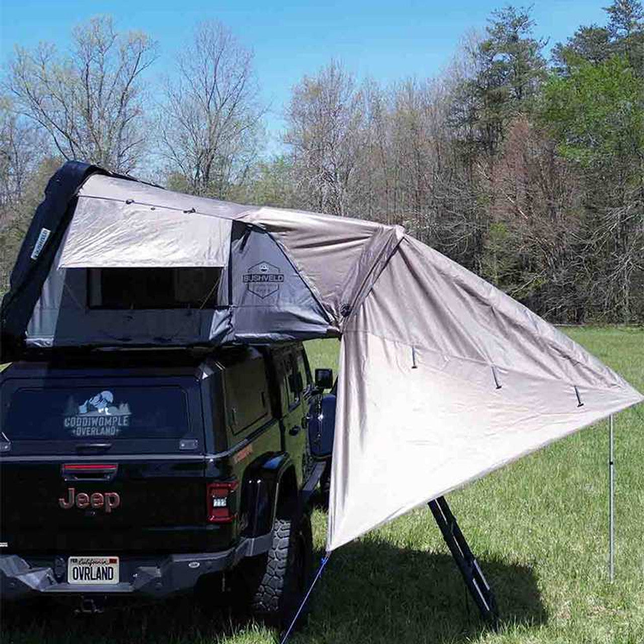 HD Bushveld II Hard Shell Roof Top Tent Awning for 2-Person Tent