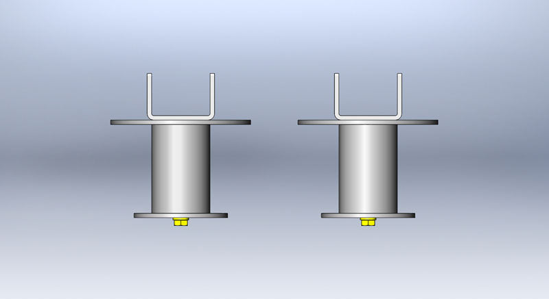 Jeep Wrangler 5 Inch Stretch Rear Upper Spring Post W/Spring Retainer 1997-2006 TJ/LJ Clayton Off Road