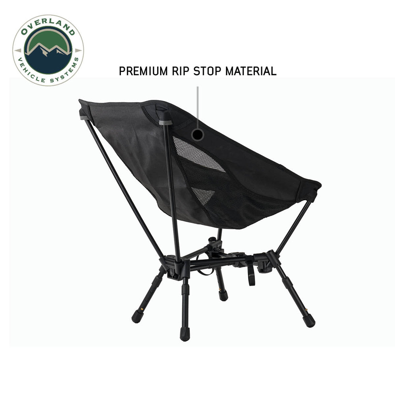 Compact Camping Chair with Collapsible Aluminum Frame