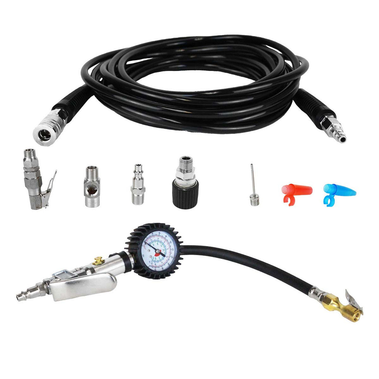 EGOI Air Compressor Hose & Accessory Kit - 20 ft. Hose