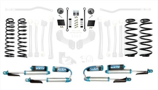 18-Present Jeep Wrangler JL 2.5 Inch Enforcer 4XE Lift Stage 1 with EVO SPEC King 2.5 Shocks with Adjusters EVO Manufacturing