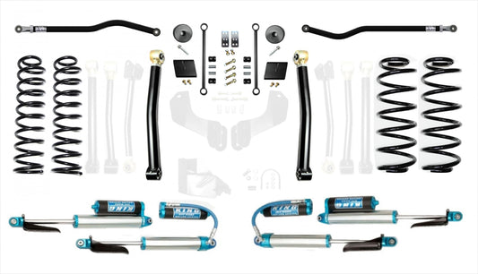 18-Present Jeep Wrangler JL 2.5 Inch Enforcer 4XE Lift Stage 2 Plus with EVO SPEC King 2.5 Shocks with Adjusters EVO Manufacturing