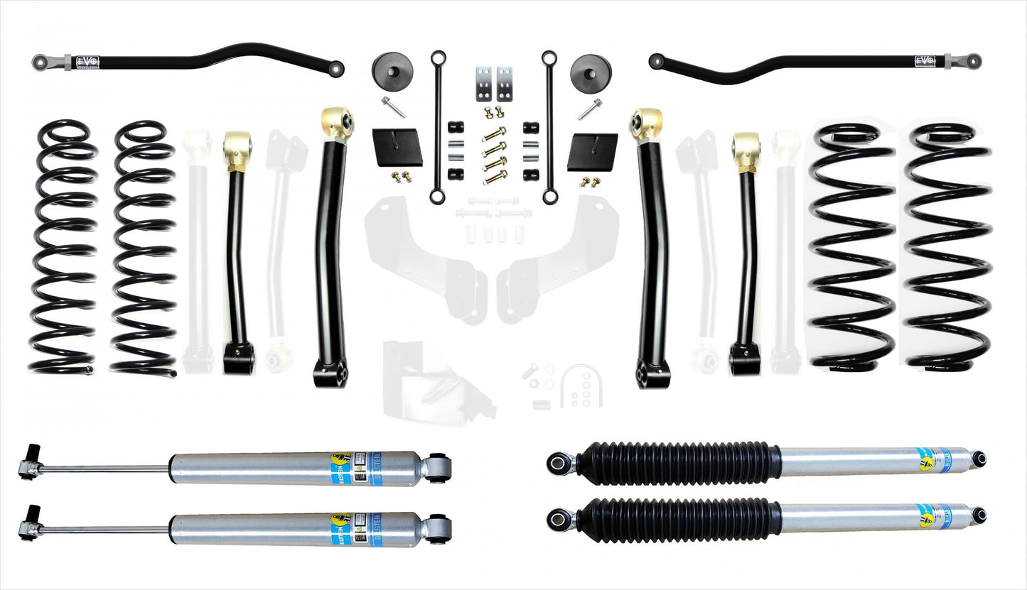 Jeep Wrangler JL 2.5 Inch Diesel Enforcer Lift Stage 3 Plus with Bilstein Shocks EVO Manufacturing