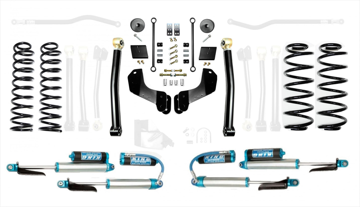 Jeep Wrangler JL 2.5 Inch Heavy Duty Enforcer Overland Lift Stage 2 with EVO SPEC KING 2.5 Inch Shocks EVO Manufacturing