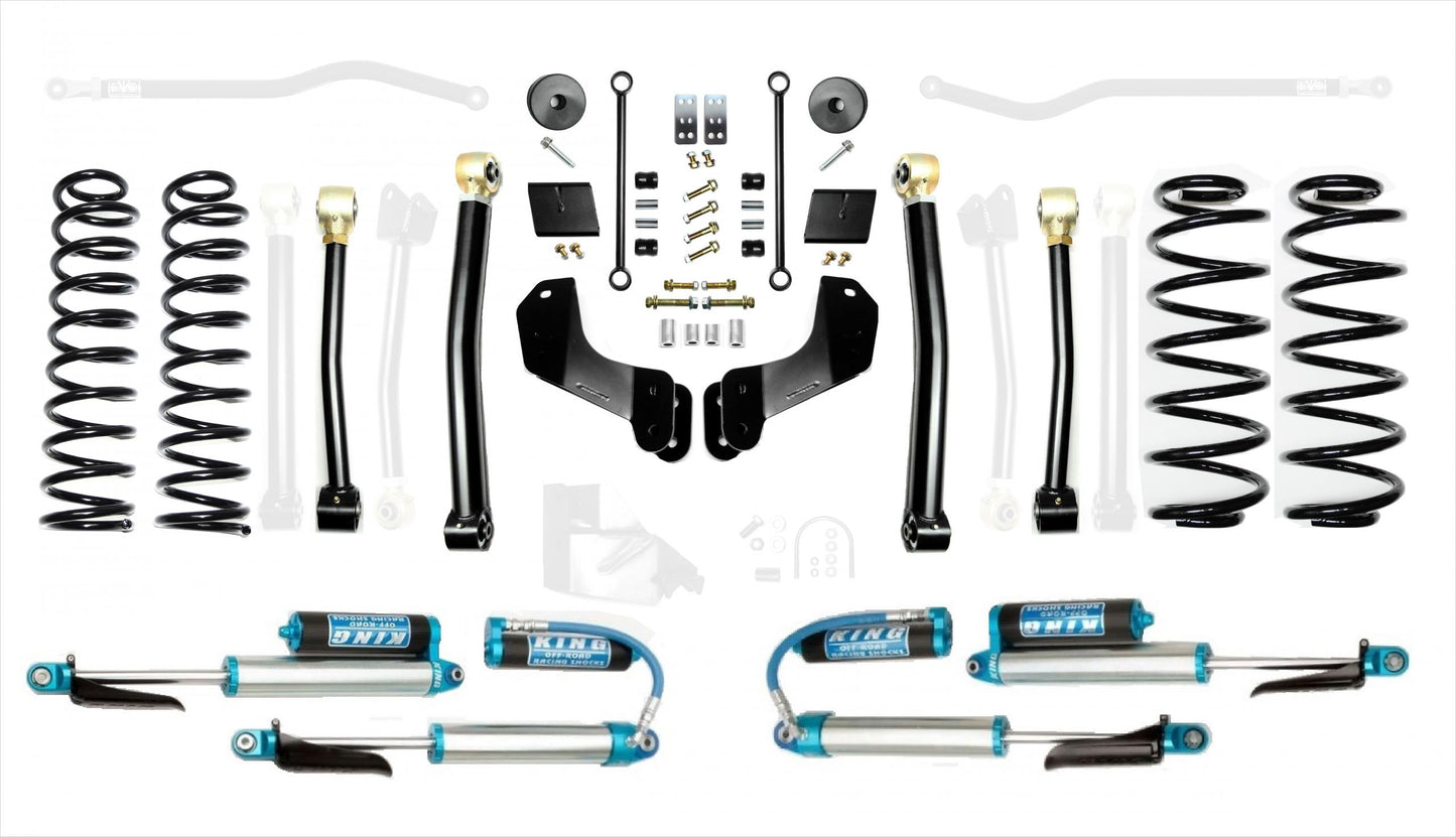 Jeep Wrangler JL 2.5 Inch Diesel Enforcer Overland Lift Stage 3 with EVO SPEC KING 2.5 Inch Shocks EVO Manufacturing