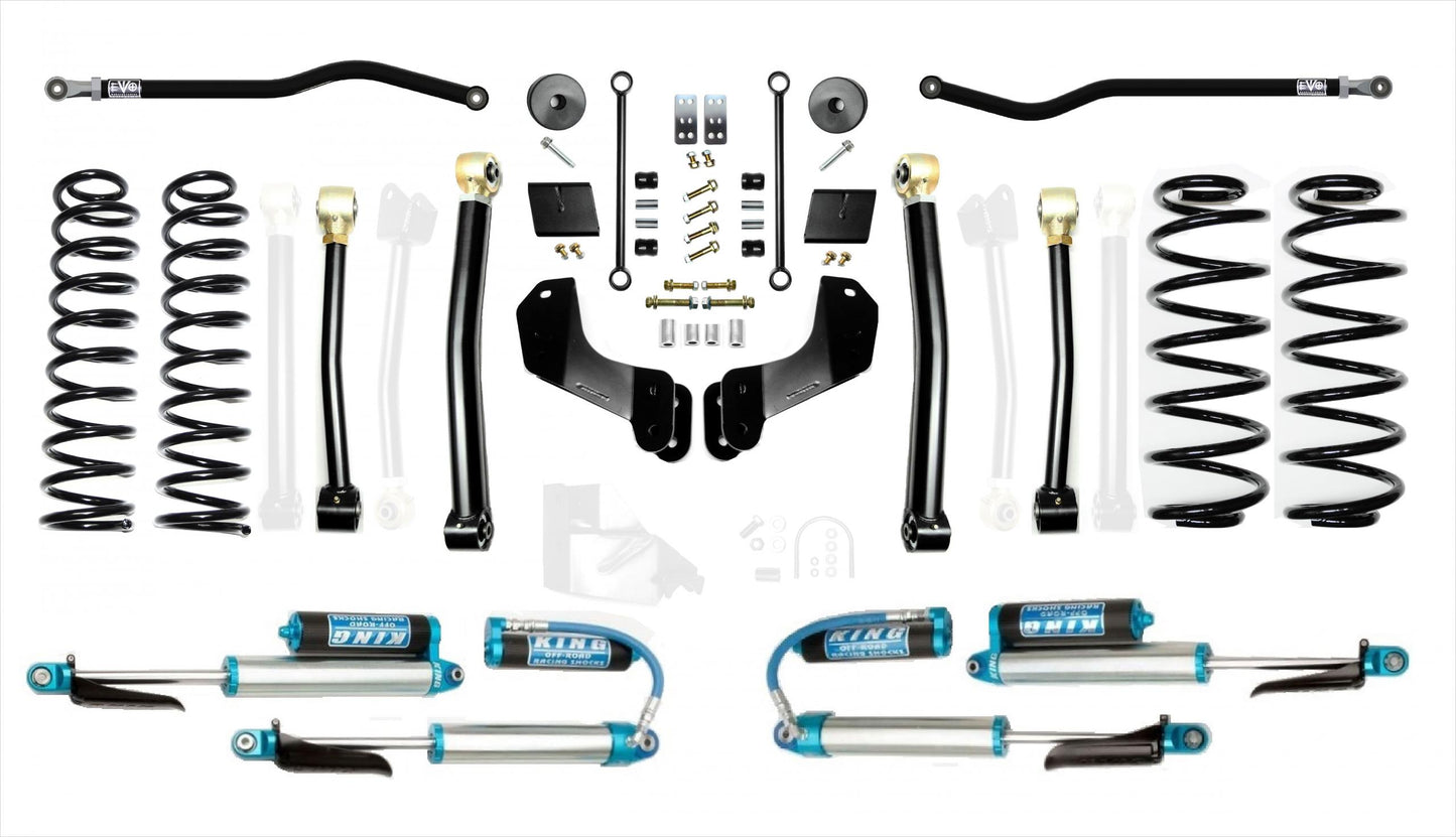 Jeep Wrangler JL 2.5 Inch Diesel Enforcer Overland Lift Stage 3 Plus with EVO SPEC King 2.5 Inch Shocks EVO Manufacturing