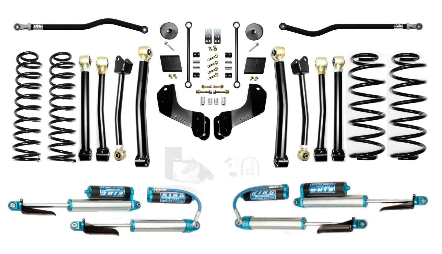 Jeep Wrangler JL 2.5 Inch Diesel Enforcer Overland Lift Stage 4 Plus with EVO SPEC King 2.5 Inch Shocks EVO Manufacturing