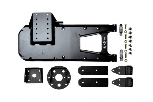 Jeep JL HD Hinge Tire Carrier 18-Present Wrangler JL Black Powdercoat EVO Manufacturing