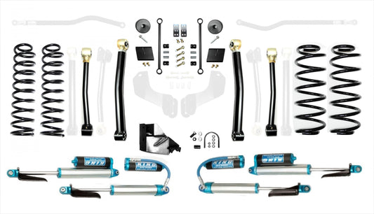 Jeep Wrangler JL 4.5 Inch Enforcer Lift Stage 3 w/ EVO SPEC King 2.5 Inch Shocks with Adjusters EVO Manufacturing