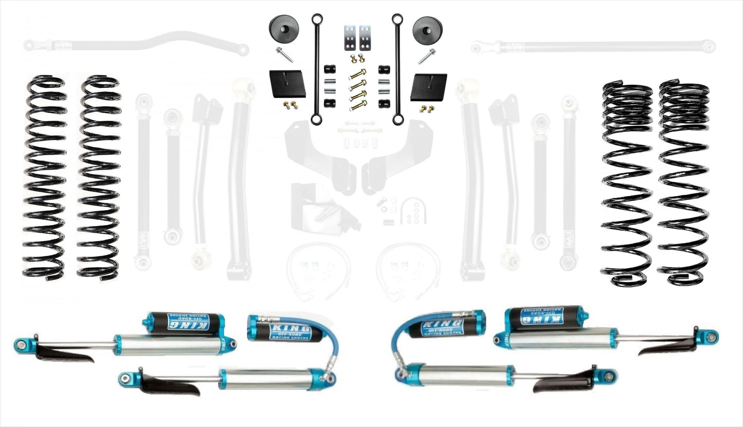 Jeep Gladiator JT 2.5 Inch Heavy Duty Enforcer Lift Stage 1 w/ EVO SPEC King 2.5 Inch Shocks with Adjusters EVO Manufacturing