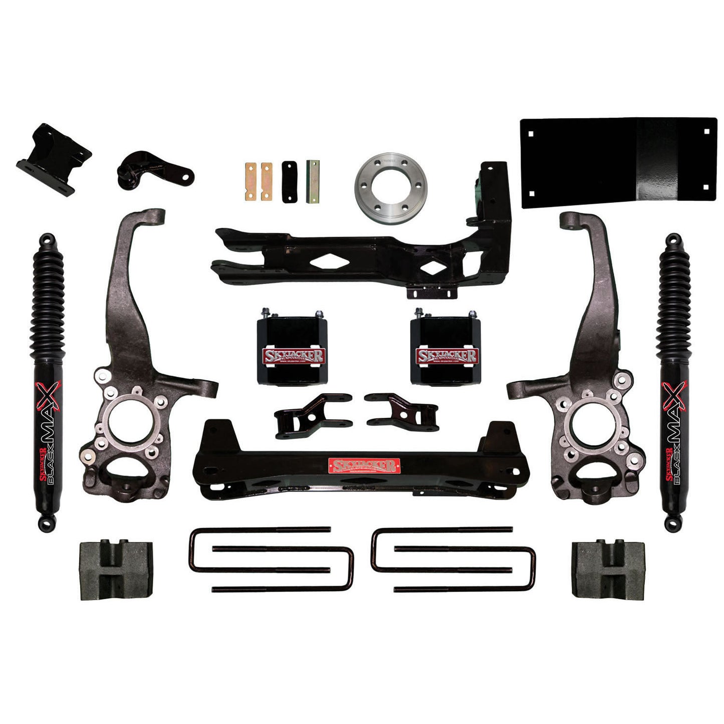 Suspension Lift Kit w/Shock 6 Inch Lift w/Black MAX Shocks 15-19 Ford F-150 Skyjacker