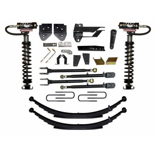 Suspension Lift Kit w/Shock 8.5 Inch Lift Class II 4-Link Sys Incl. Front Coil Over Shocks Rear Leaf Springs  17-19 Ford F-250/ F-350 Super Duty Skyjacker