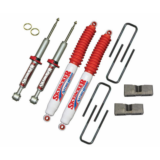 Suspension Lift Kit w/Shock Nitro Shocks 3 Inch Lift 04-08 Ford F-150 Incl. Front Struts Rear Blocks U Bolts Skyjacker