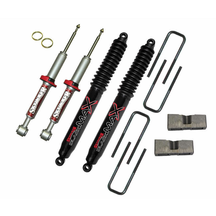 Suspension Lift Kit 04-08 Ford F-150 w/Shock 3 Inch Lift w/Black MAX Shocks Incl. Front Struts Blocks U Bolts Skyjacker