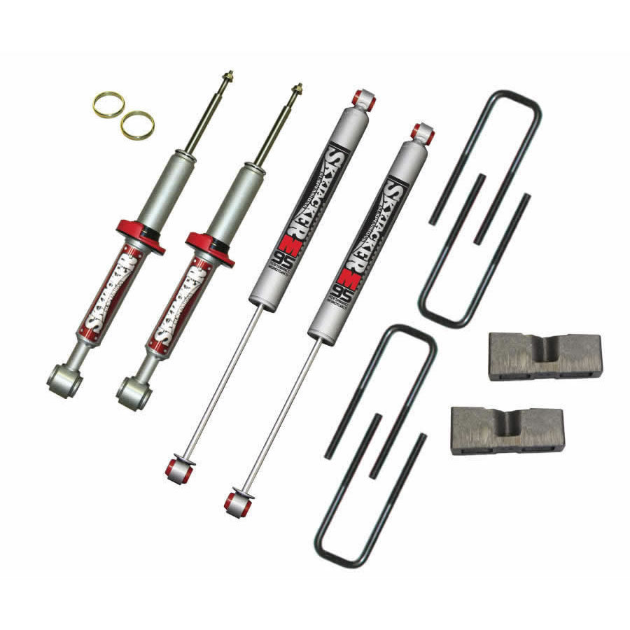 Suspension Lift Kit 04-08 F-150 w/Shock M95 Performance Shocks 3 Inch Lift Incl. Front Struts Blocks U Bolts Skyjacker