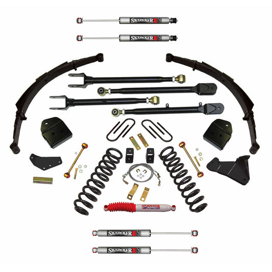 Suspension Lift Kit w/Shock M95 Performance Shocks 4 Inch Lift 4-Link Conversion 08-10 Ford F-350 Super Duty Skyjacker