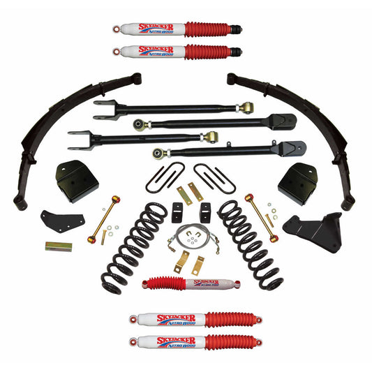 Suspension Lift Kit w/Shock Nitro Shocks 4 Inch Lift 4-Link Conversion 08-10 Ford F-350 Super Duty Skyjacker