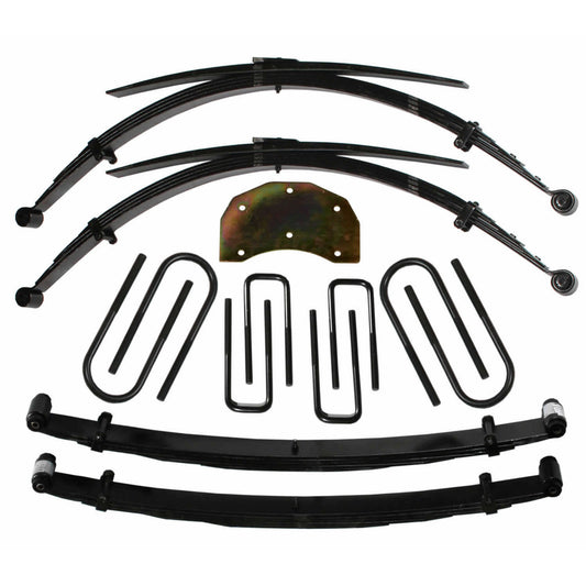 Lift Kit 3-4 Inch Lift 86-97 Ford F-350 97 Ford F-250 HD Includes Front/Rear Leaf Springs Front/Rear U Bolt Kits Spring Bushing Kit Track Bar Brackets Skyjacker